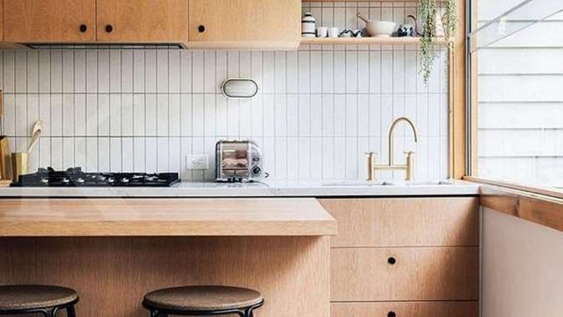 Dinding Dapur Motif Beta, Cocok untuk Gaya Industrial hingga Minimalis