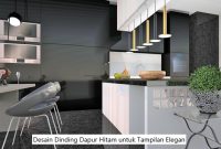 Desain Dinding Dapur Hitam untuk Tampilan Elegan Desain Dinding Dapur Hitam untuk Tampilan Elegan